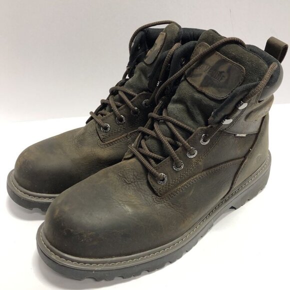Wolverine Men’s Floorhand, Waterproof Brown Work Boots, Size 11 M